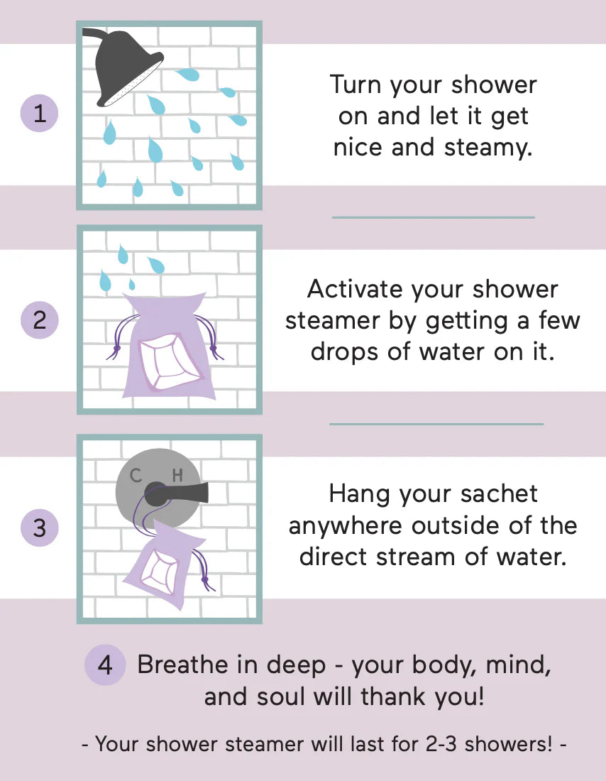 Amethyst Gem Shower Steamer Cait + Co