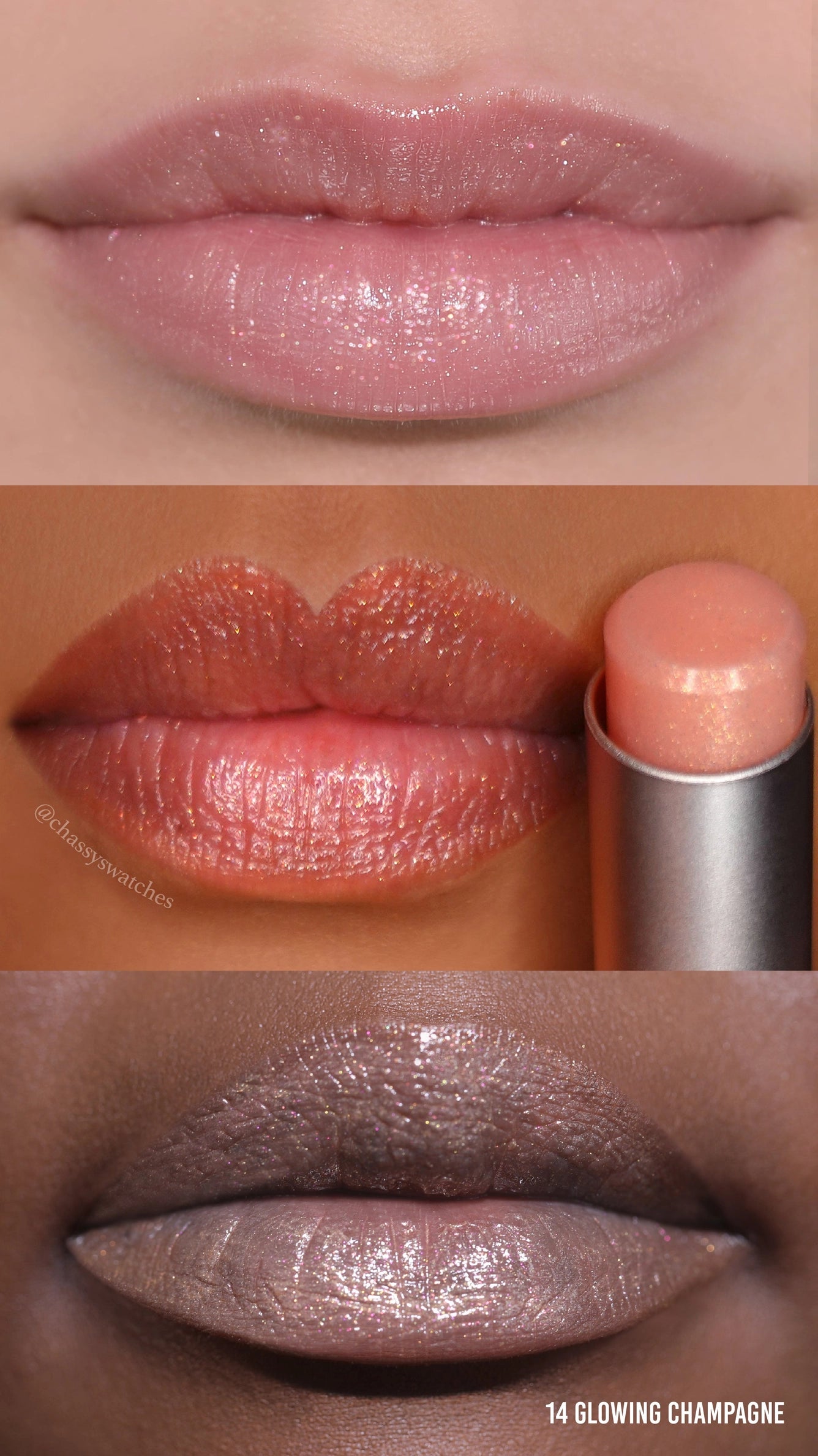 Glowing Champagne Luxury Lipstick Moira Cosmetics