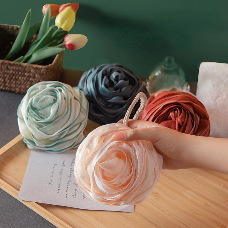Papo- Rose Shower Pouf Premium Quality and Rich Foaming West Aussie Supplies