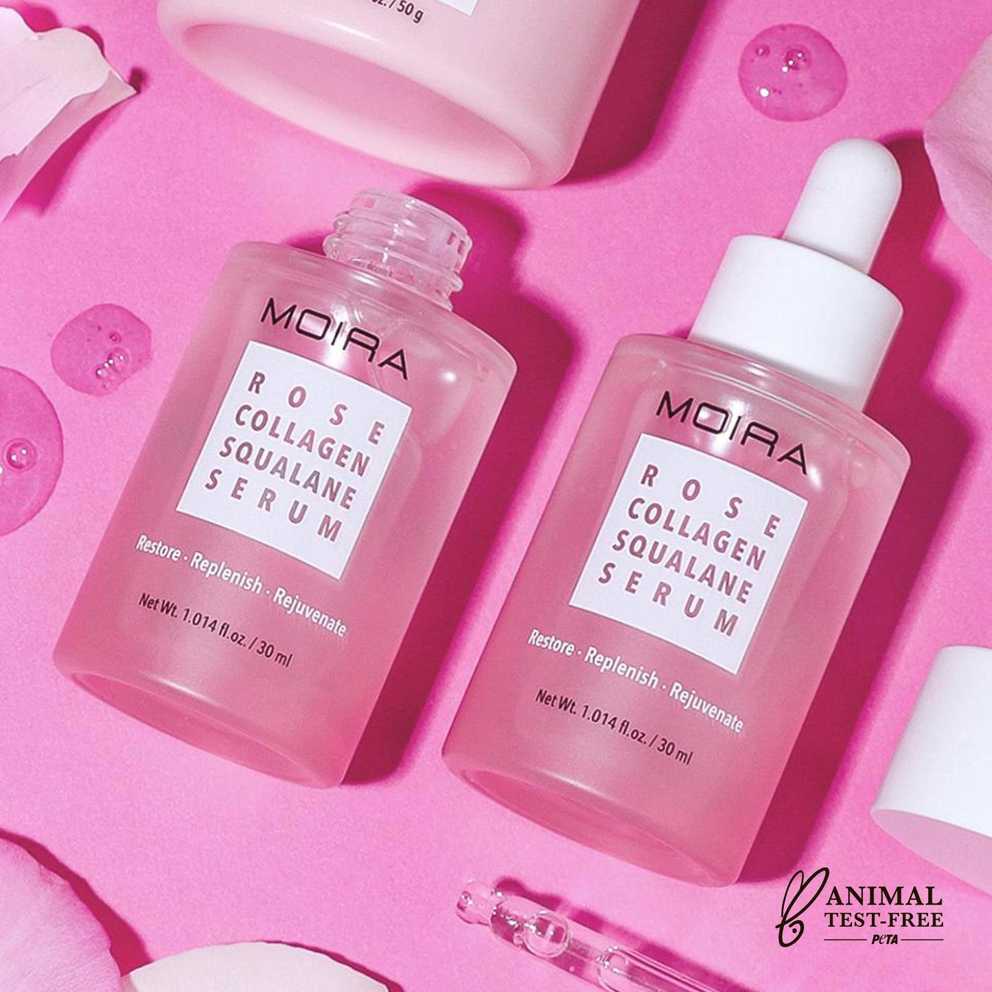 Rose Collagen Squalane Serum Moira Cosmetics